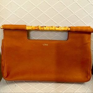 Unused Mark & Graham leather clutch